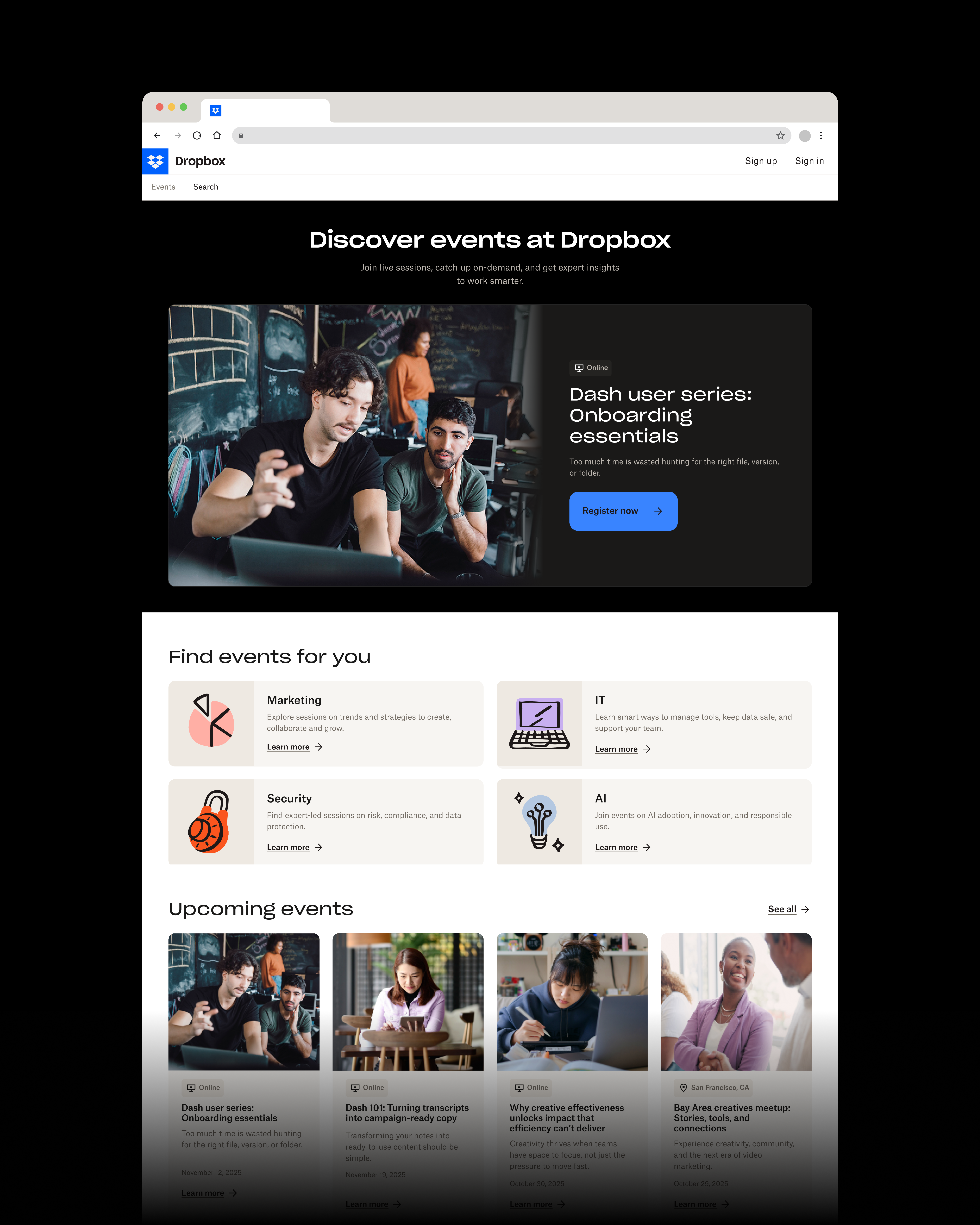 Dropbox web ecosystem